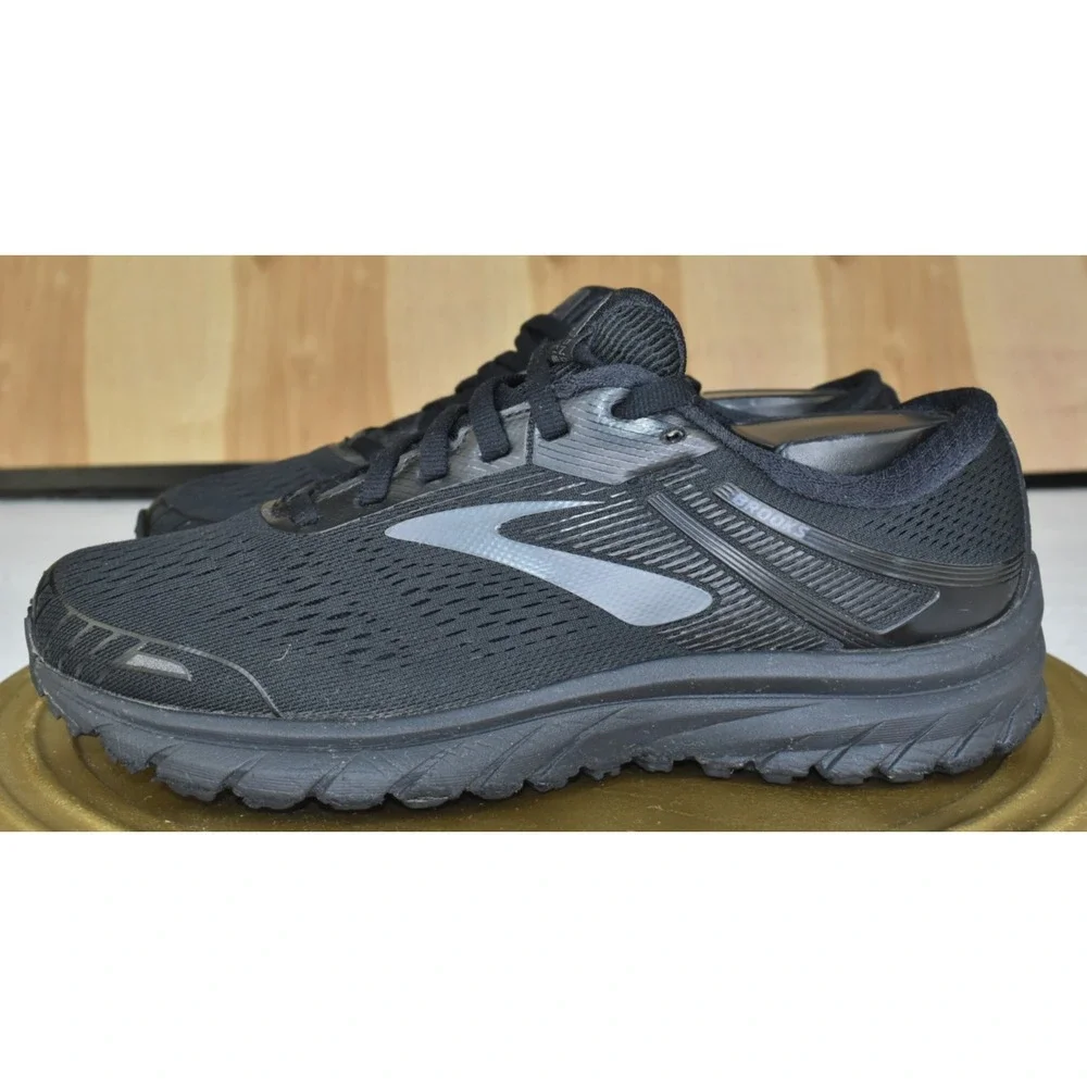 Brooks Adrenaline GTS 18 Women Shoes Size 9 B Black Running Comfort Sneakers